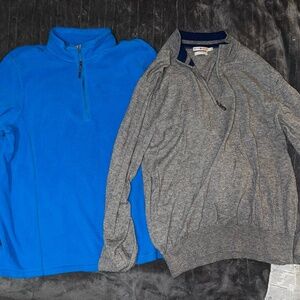 Lot of 2 Men's 1/4 Zip Sweaters